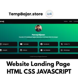 Landing Page Website Template.